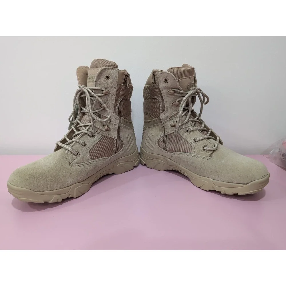 NWT Delta Tactical Desert Hunting Lightweight Combat  Leather Ankle Boots Sz. 12